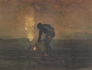 Vincent Van Gogh Peasant Burning Weeds (nn04) oil painting artist